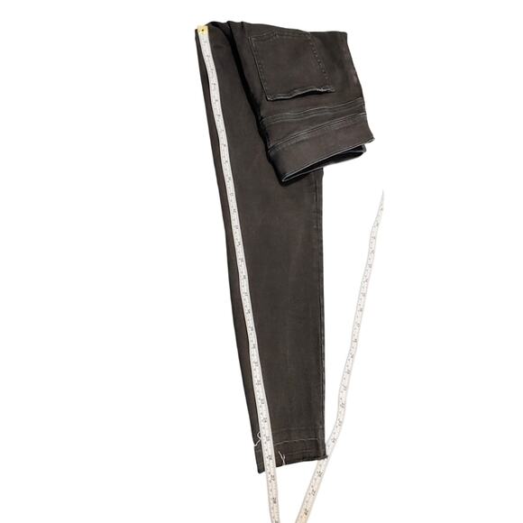 Spanx Distressed Denim Leggings Skinny Jeggings Mid Rise Black Denim Womens M - Picture 9 of 9